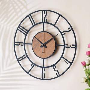 Antique Metal Analog Wall <b>Clock</b> for Home Decor Large Modern Decorative Wall <b>Clock</b> Vintage Style Wall Watch - Product Image 2