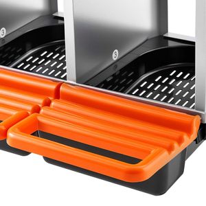 Nidi per Galline in Plastica ad Alta Resistenza, 3 Scomparti, Facile Raccolta delle Uova, Gambe di Supporto in Acciaio Zincato, Incubatrici per Uova - Product Image 3