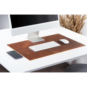 Leather <b>Desk</b> Mat <b>Large</b> <b>Desk</b> Pad Personalized <b>Desk</b> Blotter Custom Size <b>Desk</b> Protector Minimal Writing Pad Graduation Handmade - Product Image 6