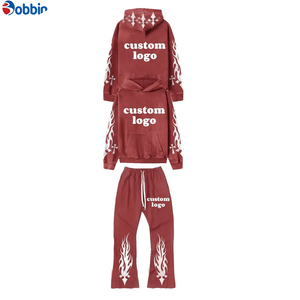 Nuevo Estilo Chándal para Hombre, Pantalones Deportivos Acampanados Personalizados con Parches y Cintura Elástica, Pantalones Deportivos Apilados para Hombre, Cómodos - Product Image 4