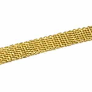 Pulsera de Eslabones Múltiples de Latón Chapado en Oro de 14K, 18K, 24K al por Mayor, Joyería de Moda para Hombre con Cierre de Gancho en S - Product Image 3