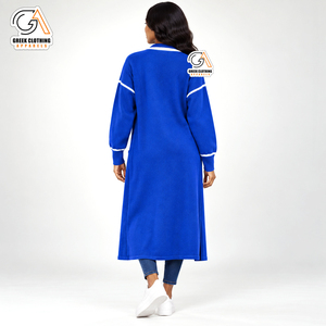 เสื้อคาร์ดิแกนไหมพรมสำหรับฤดูหนาวแบบลำลอง Zeta Phi Beta สำหรับสตรี คอวี ผ้าโพลีเอสเตอร์ หนา ไม่ยับ ระบายอากาศได้ดี - Product Image 2