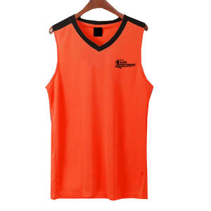 Maillot de basketball réfléchissant avec logo de sécurité, entraînement nocturne, haute visibilité, sport, athlétique, sans manches - Product Image 1