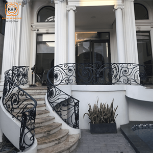 Barandilla de Hierro Forjado KHP para Escaleras Exteriores, Duradera y Atractiva, Fácil de Instalar, Decorativa para Casas Modernas - Product Image 3