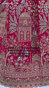 Última Colección de Lehenga Choli de Seda Gadhwal con Bordado, Lentejuelas Zari y Diamantes, Exportador Indio - Product Image 4