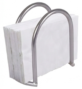Porte-serviettes en métal au design élégant, finition argentée, pour restaurants, hôtels, vaisselle de table et usage élégant lors des dîners - Product Image 1