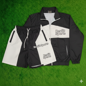 Rexfit Sports Mens Outdoor Nylon Windbreaker <b>Reflective</b> <b>Jacket</b> and Shorts Summer Set Tracksuit Set Wholesale - Product Image 3