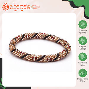Pulseras de Cuentas de Vidrio de Moda para Mujer, Diseño Moderno, Hechas a Mano, de Excelente Calidad, Exportador de Nepal, Ahana's B-009 - Product Image 2