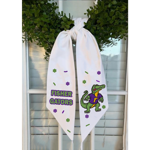 Handmade Mahjong Tile <b>Beaded</b> Wreath Sash – Elegant Summer Festive Decoration, Unique Handcrafted <b>Beaded</b> <b>Door</b> Ornament - Product Image 4