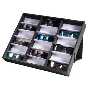 Espositore per Occhiali da Sole a 18 Scomparti Personalizzabile in Tessuto e Acrilico, Confezionato in Scatole - Product Image 4