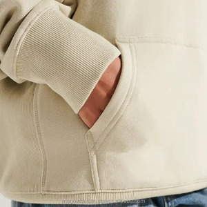 Sudadera con capucha gruesa con logotipo bordado personalizado, sudaderas de algodón Unisex 100%, ropa de lana, sudaderas de gran tamaño en blanco - Product Image 3