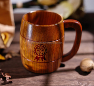 Taza de Café de Madera con Acabado Rústico, Calidad Premium de Exportación de la India, Diseño Artesanal para Bebidas - Product Image 1