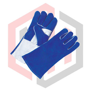 Guantes de Soldadura MIG de Cuero Resistentes, con Puño Tejido, Antiestáticos, Antivibración, 16 Pulgadas de Largo, 7 oz de Grosor - Product Image 3