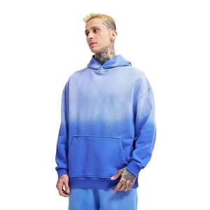 Custom Acid Wash Sublimation Unisex Hooded Heavyweight Tracksuit Distressed <b>Embroidery</b> Sun Faded Zip Sweatsuits Jogger <b>Set</b> - Product Image 3