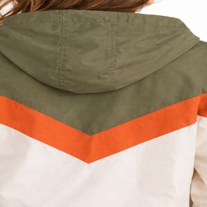 Chaqueta Cortavientos de Nailon para Mujer de Alta Calidad, Chaqueta de Moda para Exteriores con Bloques de Color, Manga Larga, para Invierno, con Cierre Completo, Resistente al Viento y con Capucha - Product Image 5