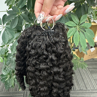 Extensions de cheveux humains bouclés bouddhistes 100% naturels, tresses bohèmes 12A, cheveux au crochet effet plume pour tressage