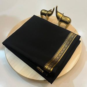 Chit Pallu Viskose-Seiden-Sari für Damen, 120g, leicht, schnelltrocknend, modern, für alle Jahreszeiten, Diwali, Freizeitkleidung, ethnische Mode - Product Image 4