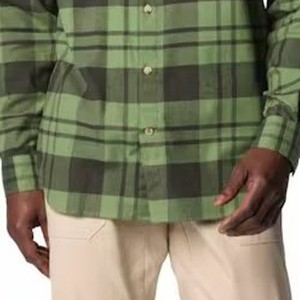 New Stitched <b>Men</b> Casual <b>Flannel</b> <b>Shirt</b> Turn-down Collar Custom Made Anti-Wrinkle Breathable Eco-Friendly CottonWool Woven High - Product Image 4