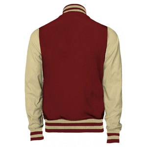 OEM Custom New Design Winter 100% Wool Cartoon Patchwork <b>Letter</b> Bomber Varsity <b>Jacket</b> for <b>Men</b> 2026 - Product Image 3