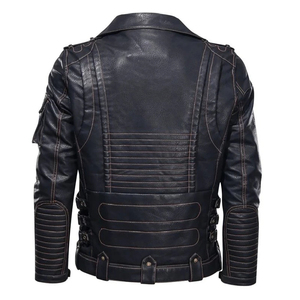 Chaqueta de Cuero para Hombre Estilo HIGH STREET de Moda, Chaquetas de Cuero al por Mayor para Hombre - Product Image 2