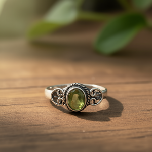 2.2 Grams <b>Peridot</b> Fashion <b>Ring</b> - Product Image 3