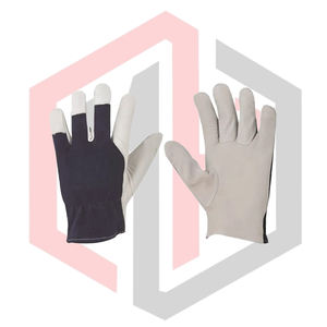 Gants de protection pour mécaniciens 2026 en cuir croûte personnalisés, anti-vibration, antidérapants, anti-coupure, avec manchette tricotée, 4 mil - Product Image 1