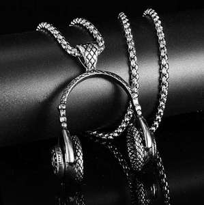 Collier pendentif Hip Hop avec moissanite, bijoux bling-bling, cadeaux, prix compétitif, directement de l'usine - Product Image 1