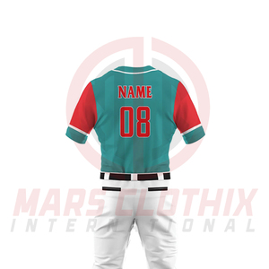 Nuevo Diseño de Última Moda, Conjunto de Uniforme de Béisbol Unisex Personalizado, Ropa Deportiva Transpirable para Equipos, Uniformes de Softbol para Adultos - Product Image 5