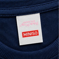 Étiquettes personnalisées en satin imprimées avec logo et texte, étiquettes pour vêtements et accessoires