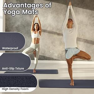 Tapete de Yoga Ecológico de Alta Densidad y Calidad OEM, Grueso, con Logotipo Personalizado, de Caucho Natural Antideslizante, Sostenible e Impermeable - Product Image 4