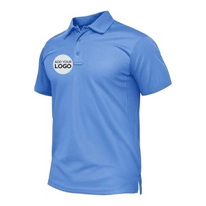 Chemise polo pour homme à manches courtes, chemises de golf décontractées, t-shirts tactiques pour homme, t-shirts sportifs respirants et anti-transpiration, tailles M-3XL - Product Image 1