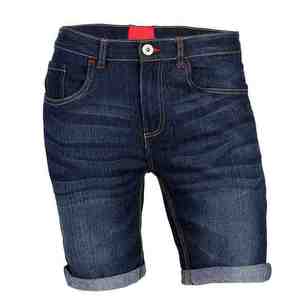 High Quality Eco-Friendly Casual Vintage Men's Denim Jorts Custom <b>Embroidered</b> Logo Solid <b>Jean</b> - Product Image 1