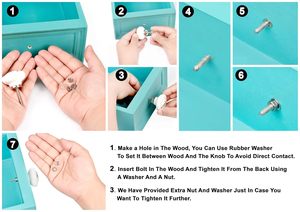 Boutons de commode en céramique faits à la main en forme d'étoile, poignées décoratives pour tiroirs et portes de placards de cuisine et de meubles - Product Image 5