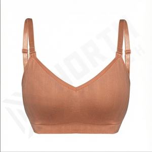 Femmes grande taille sans couture sous-vêtements de maternité soutien-gorge détachable sans fil allaitement Sport soutien-gorge Logo avant pour Fitness allaitement - Product Image 2