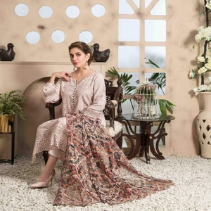 Venta caliente de la marca Tawakkal de 3 piezas de viscosa Salwar Kameez Trajes Noor E Saba Volumen para Pakistán y Damas Indias al por mayor - Product Image 5