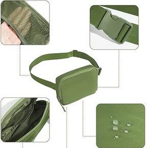 Sac banane, sac bandoulière, sac de poitrine, sac de hanche personnalisé, grand format, en nylon, écologique, imperméable, vente en gros, OEM, ODM - Product Image 6