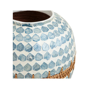Custom Handmade Mother of Pearl <b>Decorative</b> <b>Vase</b> High End Shell Inlay Home Decoration - Product Image 3