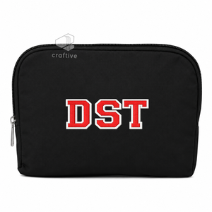 Delta |   Sigma |   Pochette de maquillage pour femmes Theta Sorority, sac cosmétique brodé avec fermeture à glissière, organiseur de toilette de voyage - Product Image 3