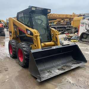 Venta al por mayor de minicargadoras Cat 246C/246D usadas en buen estado, cargadoras frontales con capacidad nominal de 7 toneladas, motor y rodamientos en oferta. - Product Image 1