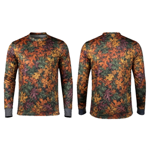 Men Autumn Animal Print Waterproof Moisture Wicking Polyester Full Sleeve Hunting Shirt <b>Camo</b> <b>Top</b> for Outdoor Wear - Product Image 1