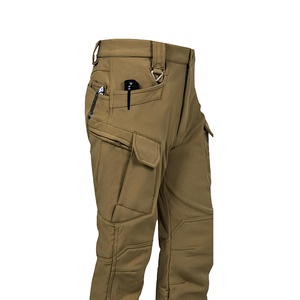 Pantalon cargo pour homme 100% Coton Canvas, coupe droite, taille mi-haute, épais, écologique, séchage rapide, fermeture éclair, Noir, Nouvelle Arrivée 2026 - Product Image 4