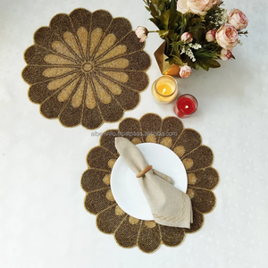 BOHO ensemble de napperons de perles de rocaille personnalisés en plein air mariage café salle à manger Table de fête tapis et tampons cuisine Table décor et décor de bureau - Product Image 2