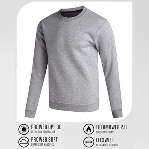 Sweat-shirt homme premium, logo personnalisé, pull-over en molleton doux, col rond, respirant, vêtements de sport décontractés pour l'hiver et le quotidien - Product Image 2