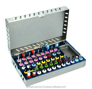 Kit de Implantes Dentales Universales de Marca Personalizada FGC-IM-1006, Expansor Óseo, Brocas Cónicas, Juego de 50 Piezas, Manual, Certificado CE Clase II - Product Image 1