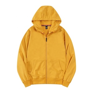 Custom Made Homme Men's Heavyweight Pullover Hoodie With Drawstring hettegenser French Terry Full <b>Zip</b> <b>Up</b> Hooded Sweatshirt - Product Image 3