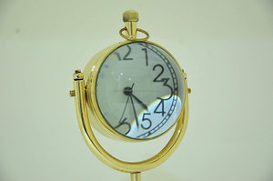 Reloj de mesa de latón de estilo Vintage, estante de escritorio, soporte de mesa, soporte de diseño, reloj de mesa, escritorio, nuevo diseñador moderno - Product Image 5