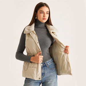 <b>Women's</b> Lightweight Puffer Vest Winter Outerwear Quilted <b>Sleeveless</b> <b>Jacket</b> Nylon Breathable Stand Collar Warm Padding Windproof - Product Image 6