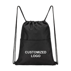 <b>Drawstring</b> <b>Backpack</b> Multicolour Polyester Adjustable Sport Bag With Logo Space Best Price Wholesale OEM Supplies - Product Image 4