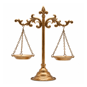 Vintage Brass Balance Scale Jewelry Stand Decorative Necklace Holder Display Rack for Earrings Rings Bracelets and Home Storage - Product Image 1