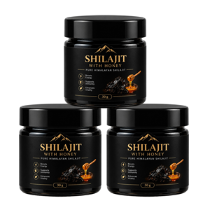 Résine de Shilajit de l'Himalaya 30g avec Miel – Complément Original pour le Soutien Immunitaire et Métabolique – Vente en Gros de Résine de Shilajit de l'Himalaya - Product Image 1